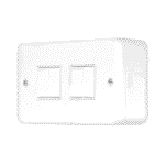 Click Switches and Sockets MCP019PW Metal Clad 4G 2W Switch in White