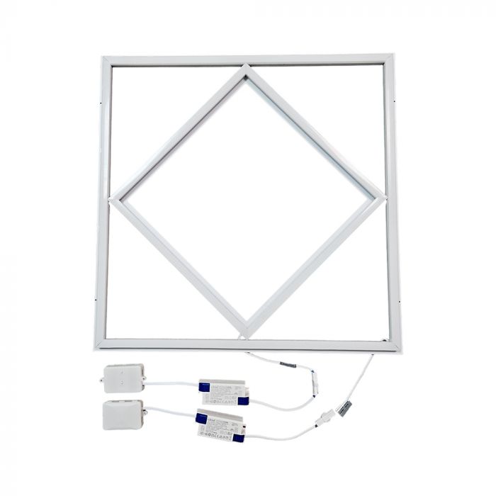 VT-6169 64W LED BORDERLINE PANEL DAIMOND SHAPE 6500K+BLUE - Image 7