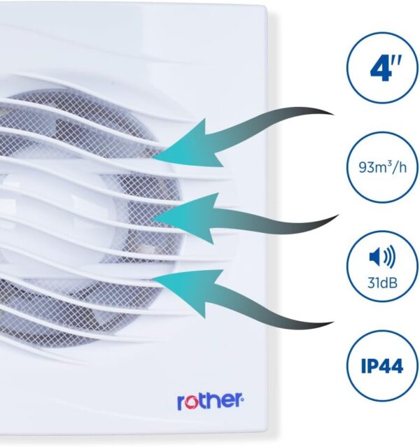 Rother Rtr7500 Rother 4” Extractor Fan 12W – Ameco Electrical Services Ltd