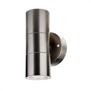 VT-7622 2 WAY GU10 UP-DOWN WALL FITTING, STAINLESS STEEL BODY- IP44