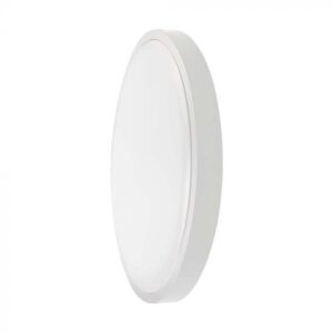 VT-8624-N 24W LED DOME LIGHT 6500K ROUND WHITE FRAME IP44