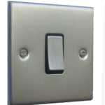CNM302BKM - 1 Gang 2 Way Switch Satin Chrome