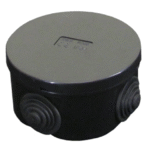 80mm IP44 Round PVC Junction Box with Knockouts