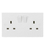 Q406E 2 Gang 13 Amp Switched Socket