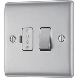 BG 13A Switched Fused Spur Brushed Steel