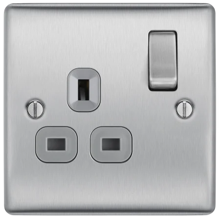 BG 13A DP 1 Gang Switched Socket